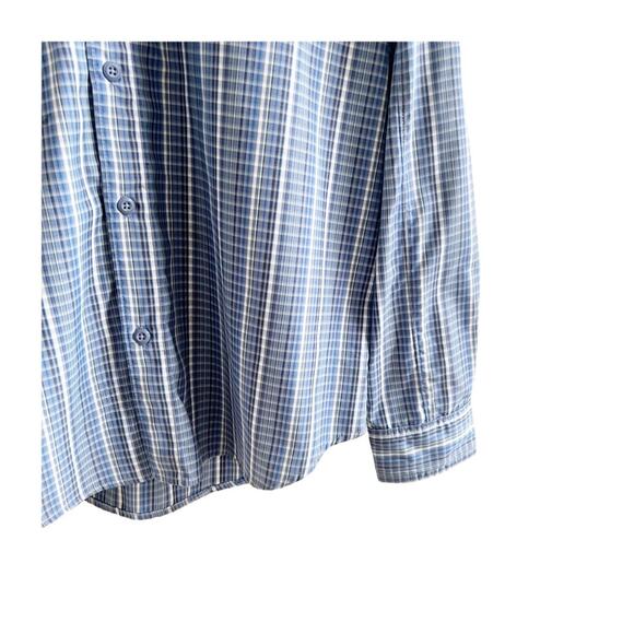 Columbia Men’s Striped Button Front Long Sleeve Outdoor Shirt Vented Mesh Medium - Picture 3 of 11